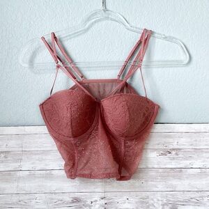 Victoria’s Secret | Pink Rose Lace Corset Size 36C